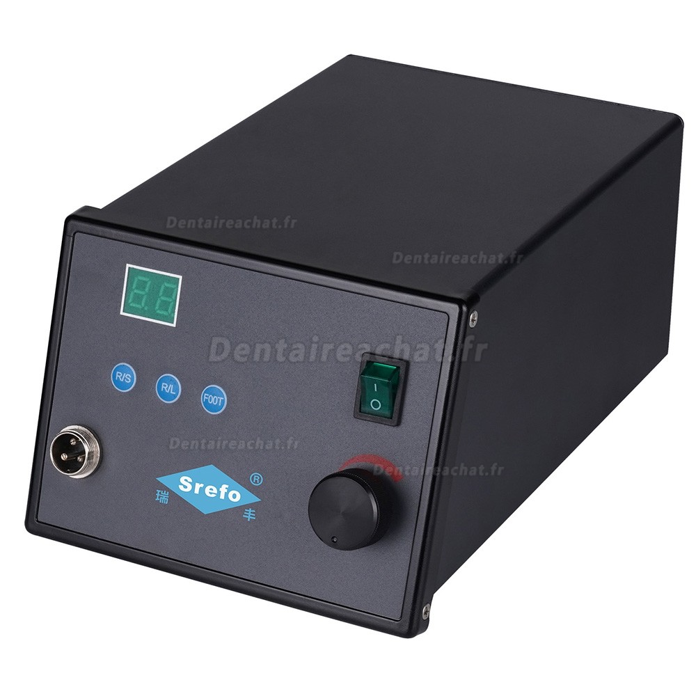Micromoteur électrique de laboratoire dentaire Srefo R50K avec pièce à main 50 000 tr/min